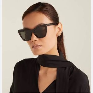 Saint Laurent Kate Cat Eye Black authentic